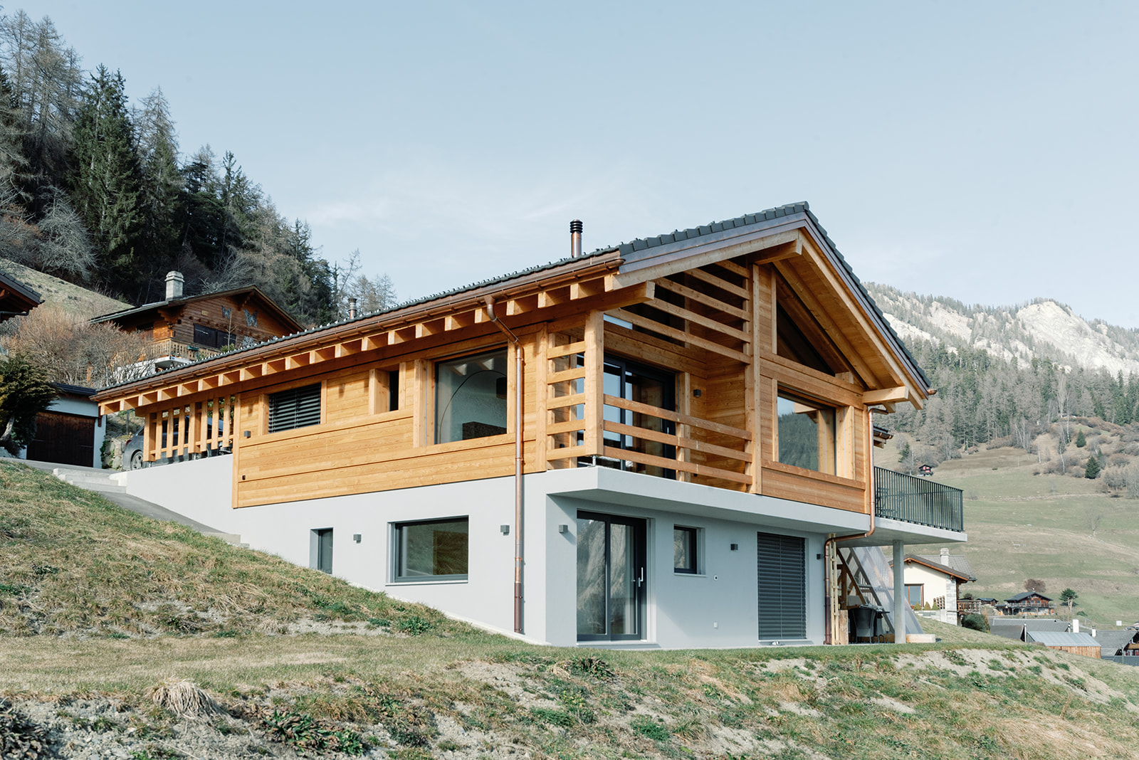 construction villa familiale valais